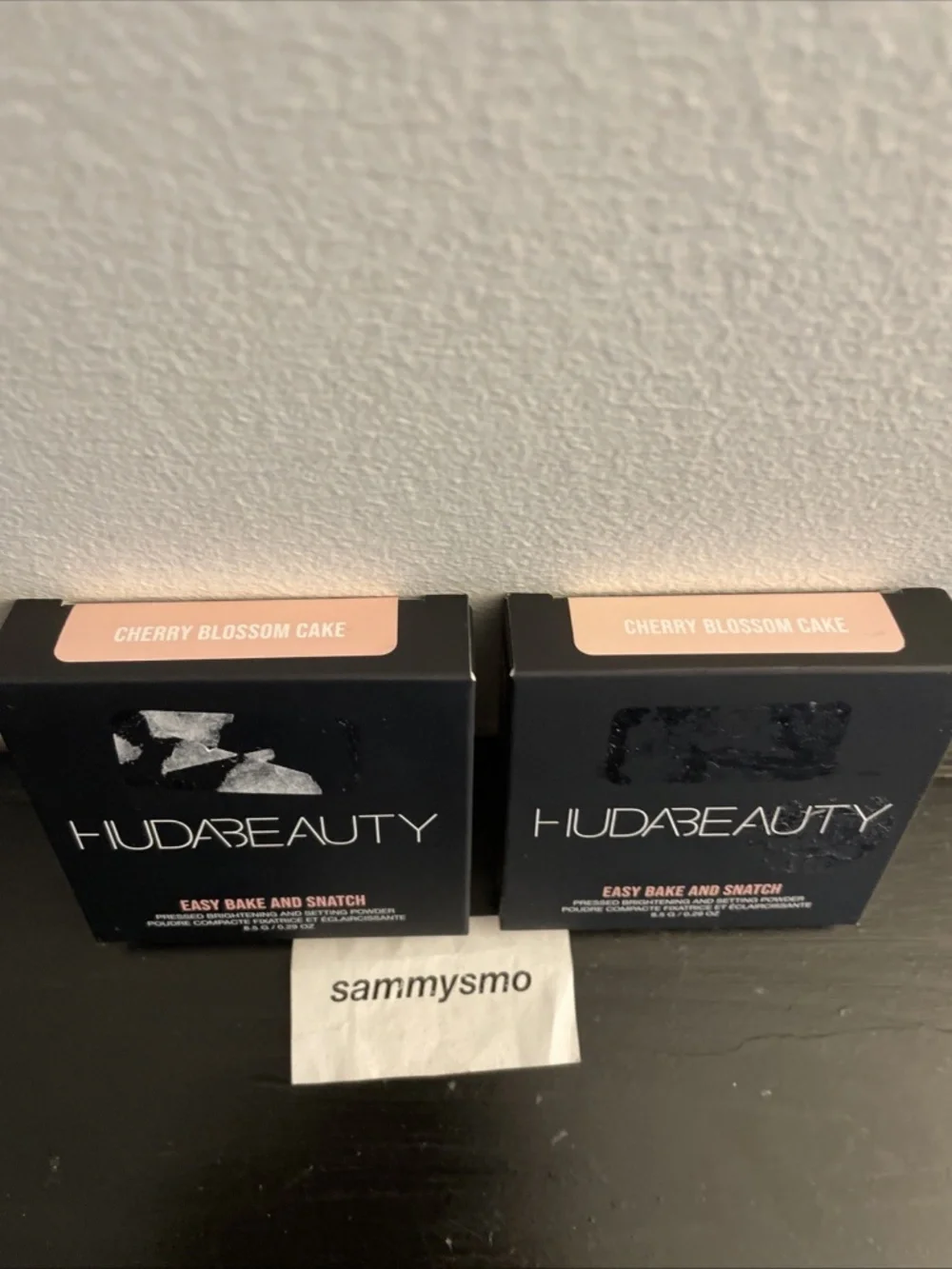 Huda Beauty easy bake and snatch Pressed Setting Powder Cherry Blossom Cake x2